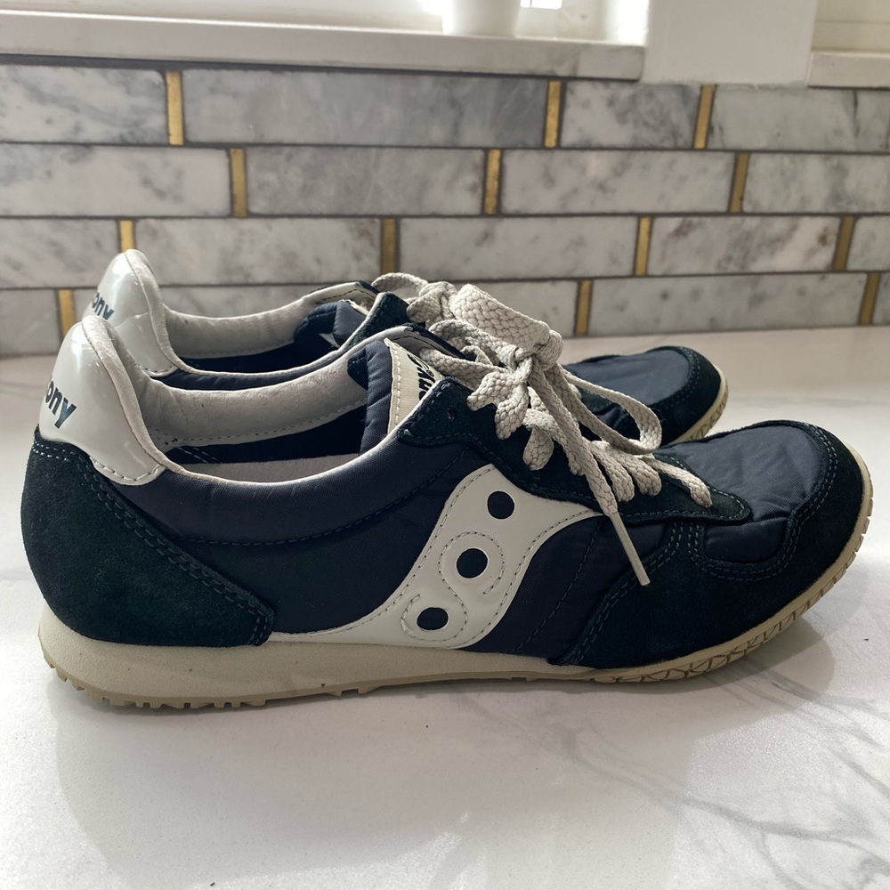 Saucony Originals Mens
Bullet Dark Navy/Cement 8